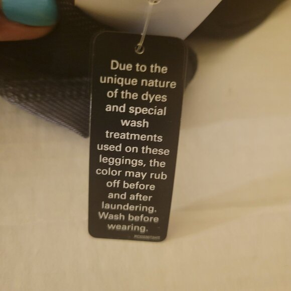 NWT No nonsense Black Ladies Stretch Skinny Leggings - Size Large - Picture 6 of 9